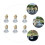 6Pcs Hanging Glass Perfume Bottles Car Interior Aromatherapy Diffuser 5