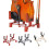 Adjustable Violin Stand Holder Violin Support Instrument-Red 5