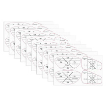 Multiple Surfaces Golf Impacts Tape Swing Trainer Stickers 10-C