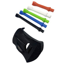 Golf Turf Base Holder with Tees for Stable Swing Practice-Black