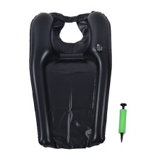Inflatable Shampoo Basin with Soft Neck Support and OverflowControl Railings, Portable Hair Washing Tray for Home Care