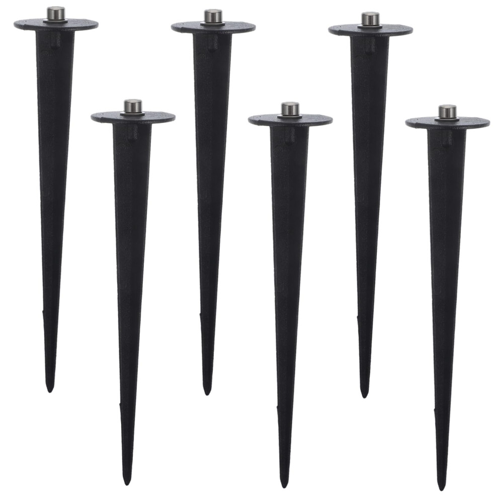 Solar Light Replacement Stakes Set 6Pcs Plastic Ground Spikes For Outdoor Garden Path Lights 9351714446945