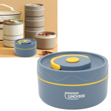 Thermal Cooking Pot 420ml Round, 304 SS, Dark Blue