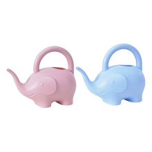 2pcs Cute Elephant Watering Can Set with Ergonomic Handle and Gentle Flow for Indoor Plants and Kids