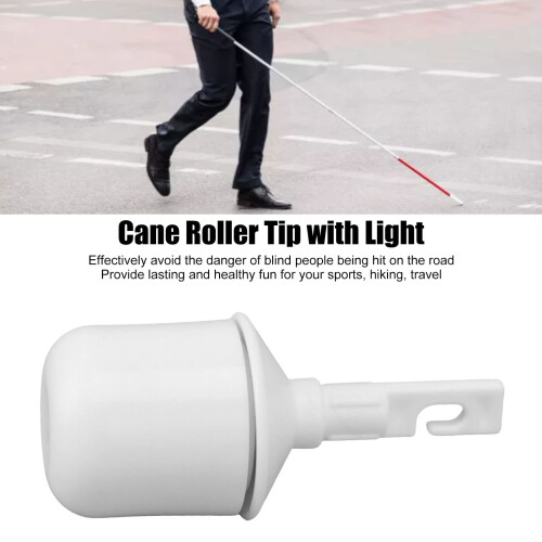 LED Walking Cane Tip Light Up Accessory for Enhanced Night Visibility and Self Standing Stability 1