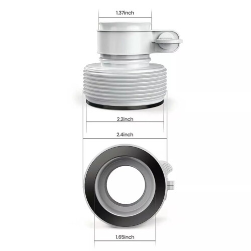 Type B Pool Hose Adapter Set Compatible with Intex, Leak‑Proof Connector Replacement for Above Ground Pump, Easy Installation 1