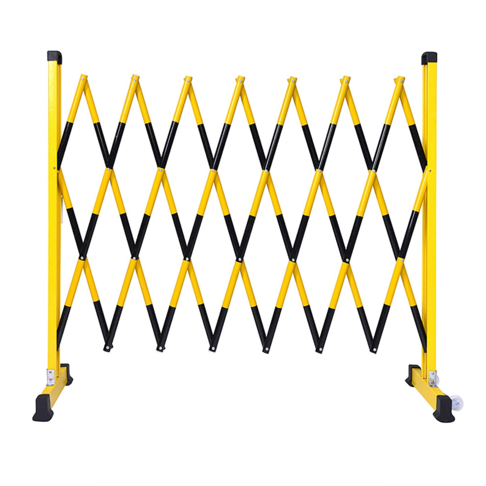 Retractable Traffic Barrier With Wheels, Telescopic Insulated Safety Fence For Events And Schools, Yellow 9771547824633