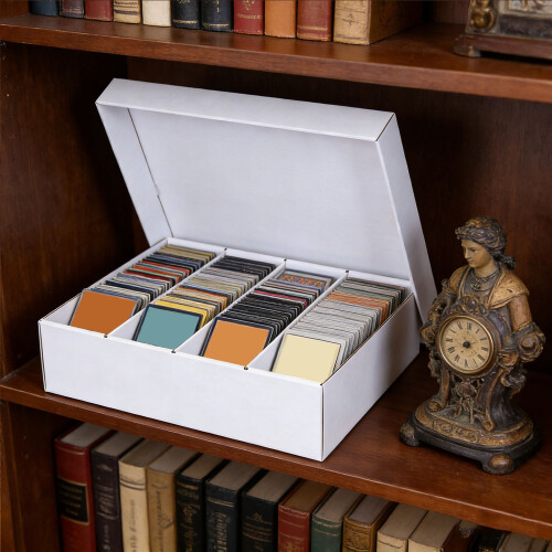Game Card Sorting Holder Case Portable Card-4 spaces in white 2