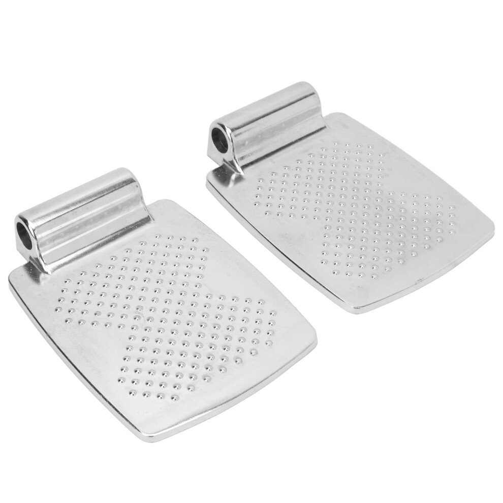 Aluminum Alloy Wheelchair Footrest Replacement 2pcs NonâSlip Dot Texture Footplate for Self Propelled Wheelchairs
