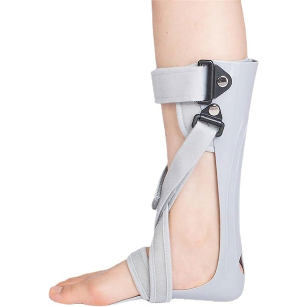 Foot Drop Brace for Walking Support, Adjustable Ankle Foot Orthosis with Dorsiflexion Assist and Padded Straps, Right