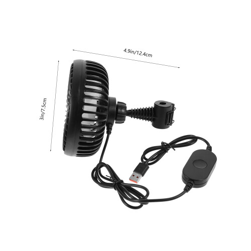 Ventilateur Compacte Noir ABS, Usage Été/hiver Efficace 1