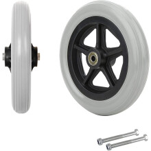 Wheelchair Front Caster Wheels 6 Inch WearResistant Solid Tires Smooth Rolling Easy Install for Walkers