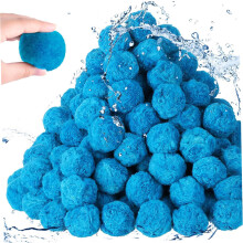 Pool Filter Balls 1.54 lbs Reusable Fiber Filter Media, EcoFriendly Blue Sand Filter Alternative for Swimming Pool and Aquarium