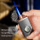 Dual Flame Butane Torch Lighter with Adjustable Windproof Ignition, Visible Fuel Chamber, Refillable Metal Design 2