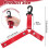 Adjustable Cheerleading Bobbles Storage Strap Pom Carriers-Red 4