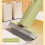Mini Self Squeezing Mop with Foldable Hand Washable Sponge Head for Kitchen Bathroom Cleaning Green 2