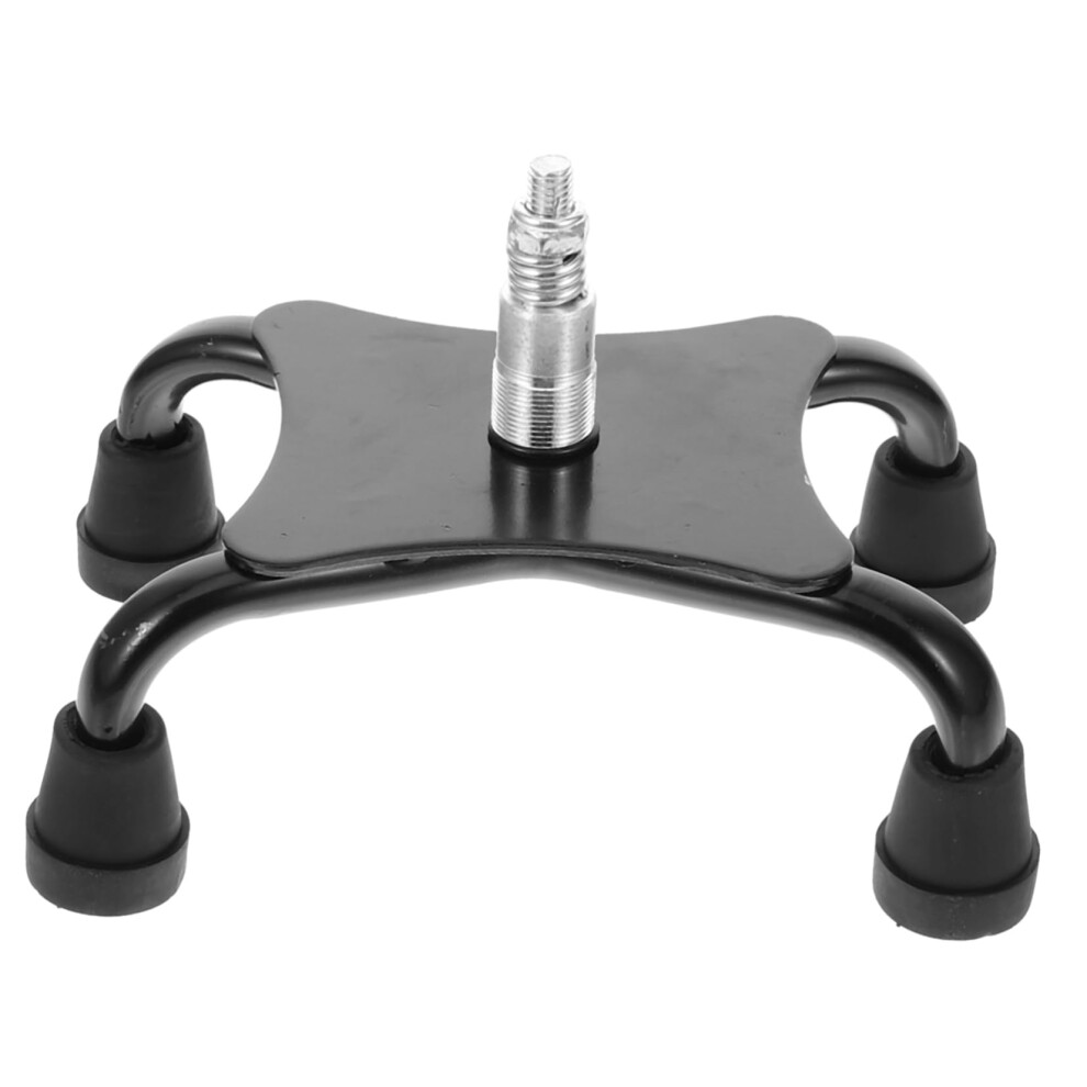 Black Cane Tip Replacement With Antislip Rubber Grip, Durable Shockabsorbing Walking Stick Rubber Tip