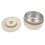 Double Layer Thermal Pot 420ml Beige Round 304 SS 2