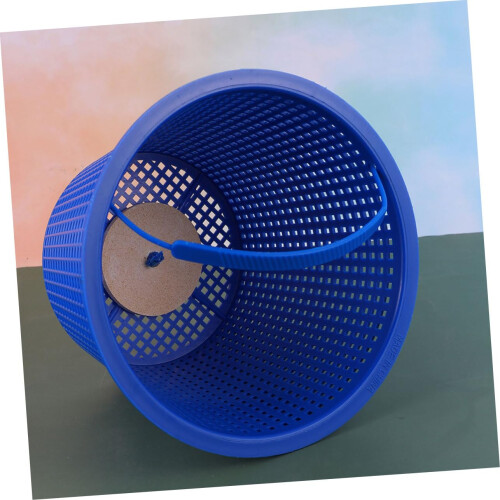 Pool Skimmer Basket 2 Pack Blue Plastic Leaf Skimmer Net Quick Debris Collection Easy Cleaning 1