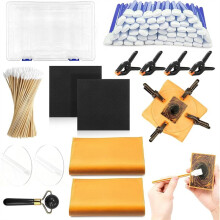 Kit de Limpeza de Cartas Colecionáveis com 162 Peças - Kit para Alisar Cartas, Kit de Ferramentas para Reparo de Cartas, Suprimentos Indispensáveis