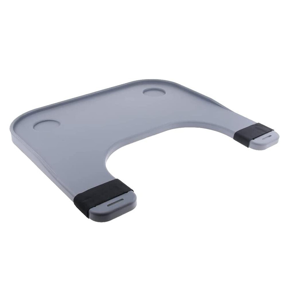 Wheelchair Tray Table with Dual Cup Holders, Easy Armrest Attachment and SpillResistant Design
