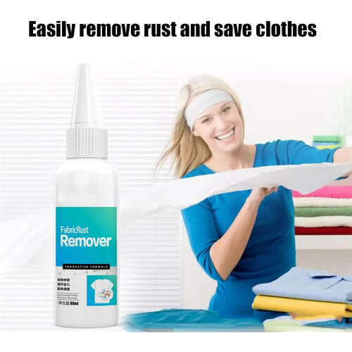 Rust Stain Remover for Clothes Laundry 80ml, Quick ColorSafe Fabric Rust Remover for MultiFabrics 1