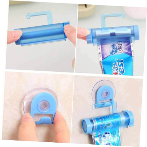 5pcs Toothpaste Squeezer Set with WasteReducing Rolling Design and Wall Mount for Bathroom 2