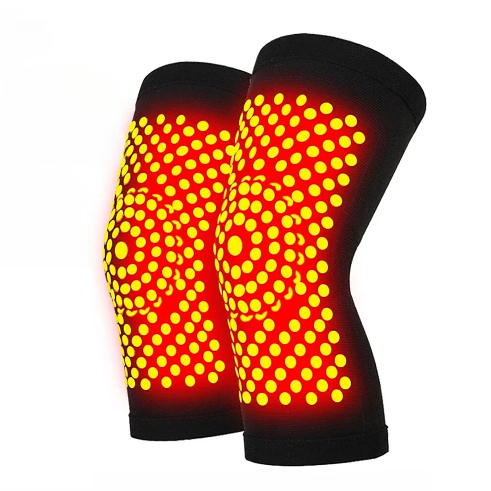 Black Tourmaline Self Heating Knee Brace For Pain Relief, Magnetic Therapy Pads, Warm Winter Support, 28Cm
