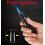 Windproof Butane Lighter Blue Flame Refillable Metal Torch with Adjustable Flame for Camping BBQ 4