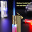 Torch Lighter Butane Refillable Windproof Jet Flame with Adjustable Flame Control and Visible Fuel Window for Cigars Candles Camping (Bronze) 2