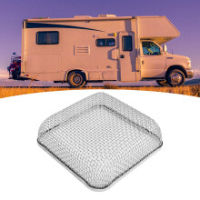 Stainless Steel Camper Furnace Vent 4.5x4.5in Heavy Duty Exhaust Mesh Screen