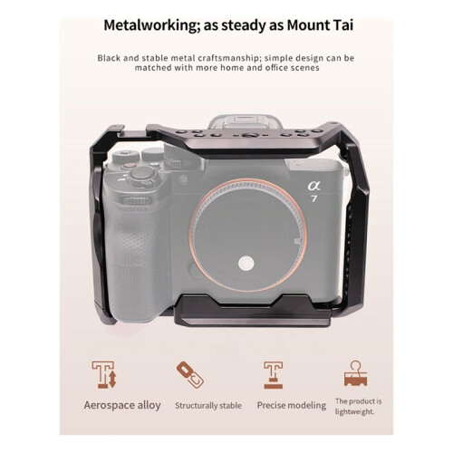 Camera Cage for  A7M5/A7R5/A7R5A/A7M4 Camera Protector Full Frame Aluminum Alloy Camera Cage 1