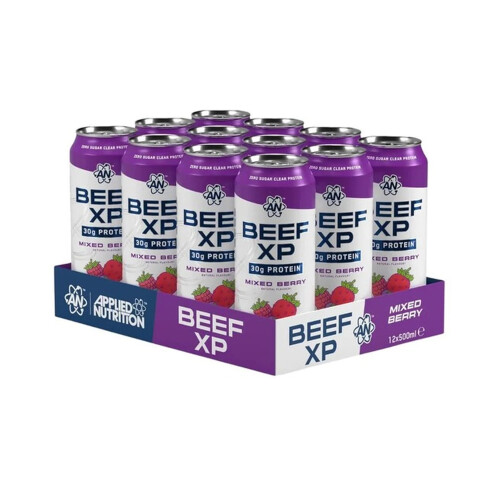 Beef XP Cans, Mixed Berry - 12 x 500 ml.