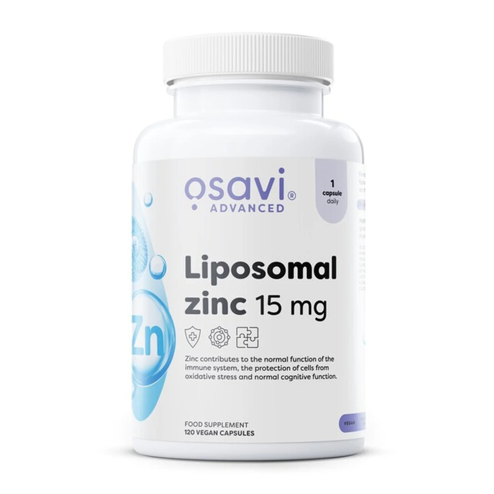 Liposomal Zinc, 15mg - 120 vegan caps