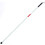 Folding Trekking Pole for the Blind, Adjustable Walking Stick with Lightweight Foldable Design 1
