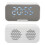 Mirror Alarm Clock Speaker White 1200mAh BT5.3 15