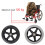 6 Inch Solid Wheelchair Front Wheels, Durable Rubber Replacement with Smooth Rolling and Easy Installation 3
