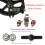 6 Inch Solid Wheelchair Front Wheels, Durable Rubber Replacement with Smooth Rolling and Easy Installation 4