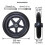 6 Inch Solid Wheelchair Front Wheels, Durable Rubber Replacement with Smooth Rolling and Easy Installation 5
