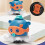 Electric Floating Ball Octopus Blue 7.1x7.1x6.3in 7