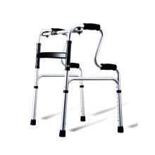 Folding Walker for Seniors, Lightweight Aluminum Frame, Height Adjustable for Elderly Support
