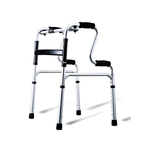 Folding Walker for Seniors, Lightweight Aluminum Frame, Height Adjustable for Elderly Support