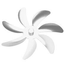 Stove Fan 7-Blade Aluminum Alloy, Silver
