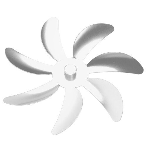 Stove Fan 7-Blade Aluminum Alloy, Silver