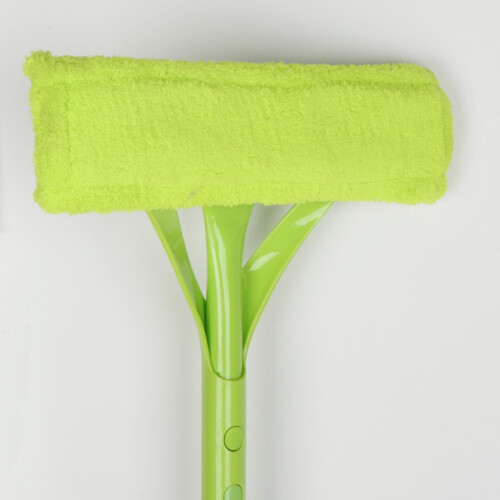 Telescopic Window Cleaning Tool with 360 Rotating U Shape Head, Double Sided Squeegee for  Windows 1