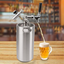 Model 3.6L Stainless Steel Growler 60PSI Keg Tap