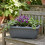 Large Trough Athens Trough Planter 70cm Grey Durable Plastic Window Box 6