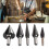5Pcs Step Drill Bit Set Alloy Steel 1-6mm Silver 1