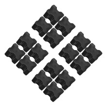16Pièces Rehausseurs Ressorts En Caoutchouc Noir Kit