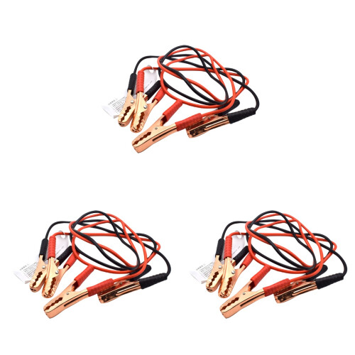 3Stk Notfall-Starthilfekabel Auto Power-Kabel 500A Schwarz Rot